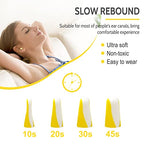 Soft Foam Ear Plugs for Sleeping (Yellow/White / 1 pair (Pack of 5))