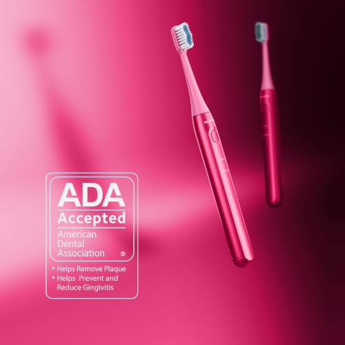 Icon Micro Vibrating Manual Toothbrush (Electric Pink / 1 Count (Pack of 1))