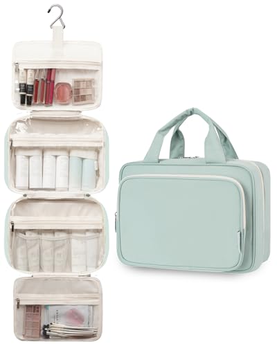 Travel Toiletry Bag for Women (A-Mint Green / Large)