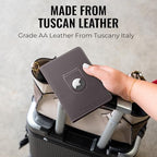 Passport Wallet with Holder for AirTag (Slate)
