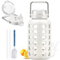 84 oz Glass Water Bottle (White / 84 Ounces)