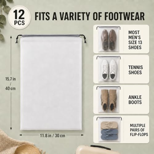 Shoe Bags for Travel (Large / Translucent)