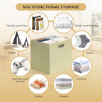 Storage Cubes (13×13×13/4pcs / Yellow/Beige Mixed)