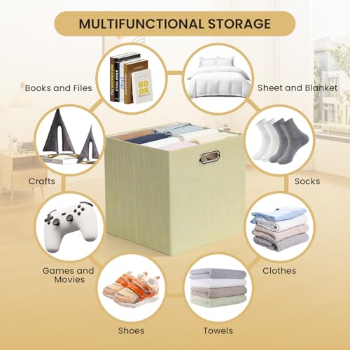 Storage Cubes (13×13×13/4pcs / Yellow/Beige Mixed)