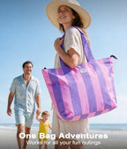 Beach Bags Waterproof Sandproof (Yellow + Olive)