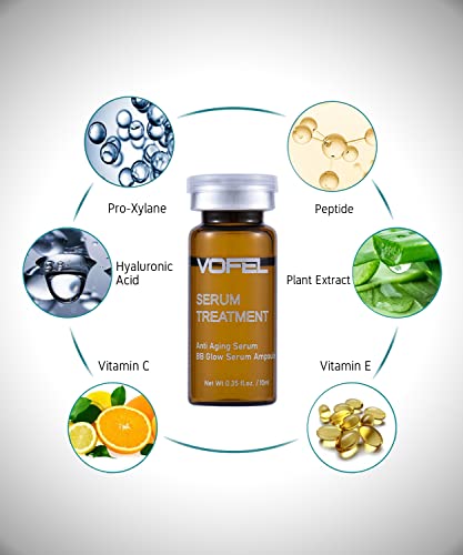 Anti Aging Serum with Hyaluronic Acid for Microneedling Serum Ampoules for Face 0.35 oz 4 Vials (anti aging kit)
