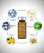 Anti Aging Serum with Hyaluronic Acid for Microneedling Serum Ampoules for Face 0.35 oz 4 Vials (anti aging kit)