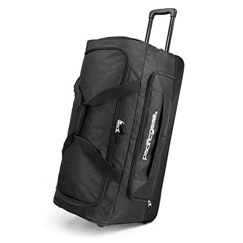 Duffel Bag with Rolling Wheels (Black / 30 inch)