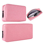 2 PACK Accessories Bag for Women Ladies Travel Organizer (Pink)