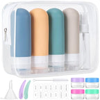 16 Pack Travel Bottles for Toiletries (16PCS/Light Yellow)