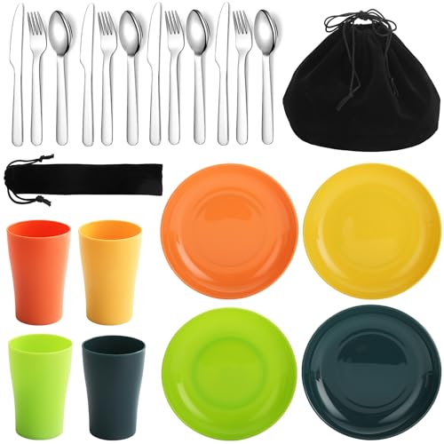 Camping Cutlery Set 20 Piece (3.4 Person)