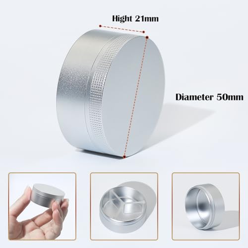Small Pill Case 3 Compartments (Silver)
