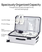 Carry On Suitcase (06-Solid White (Danube) / Carry-On 20-Inch)