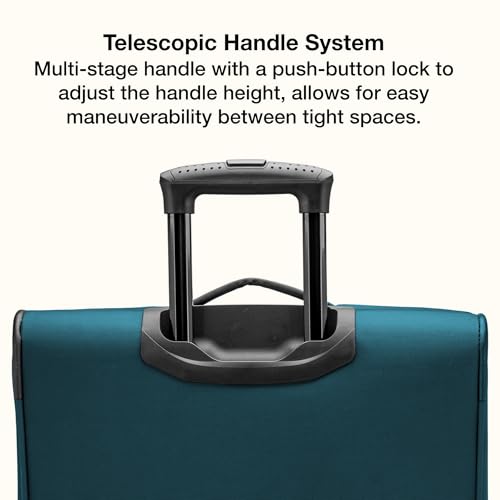Anzio Softside Expandable Luggage with Spinner Wheels (Teal / 2-Piece Set (22/30))