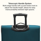 Anzio Softside Expandable Luggage with Spinner Wheels (Teal / 26-Inch Medium)