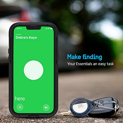 Protector AirTag Holder (Carabiner Clip Navy)