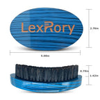 Curved Wave Brush for Men 360 (Stripes Blue)