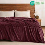 Fleece Blanket King 108"x90" (Wine Red / King(108" X 90"))