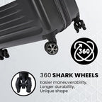 Rails Expandable Hardside Upright Suitcase with 360° Spinner Wheels (Stone Gray / Carry-On)