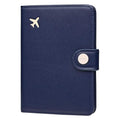 Passport Holder for Travel (Navy Blue)
