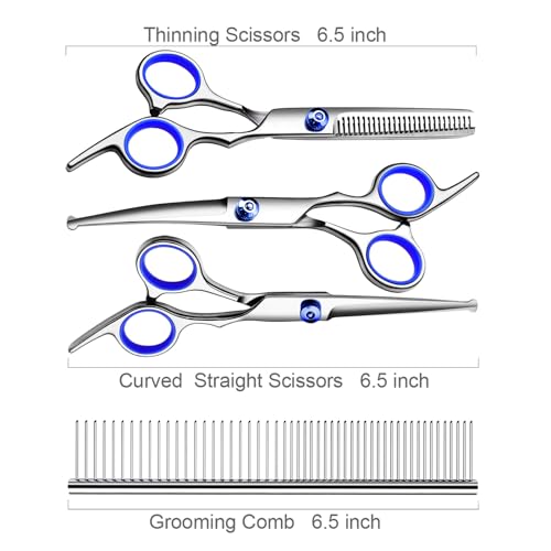 Dog Grooming Kit (Blue / 4 Piece)