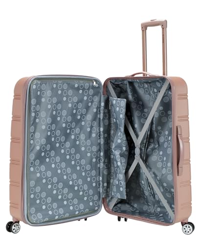 Melbourne Hardside Expandable Spinner Wheel Luggage (Rose Gold / Checked Large 28")