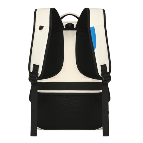 17 Inch Laptop Backpack for Travel Water Resistant College Backpack for Women Laptop Bag with USB Charging Port (Beige-a / 17 Inch)