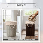 LFH Home Cotton Rich Canvas Extra Large Laundry Bag with Drawstring and Handles Heavy Duty (24”x36” (Pack of 4) / Natural)