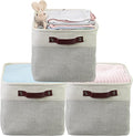 15" x 11" Large Fabric Storage Bin (Grey / Large - 15" x 11" x 9.5")