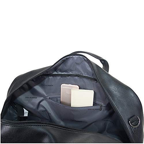 Port Stanley 20" Duffel Bag Pebbled Vegan Leather Carry (15" Laptop / Black)