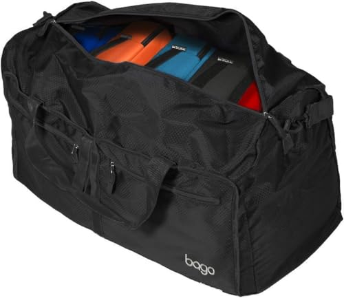 Travel Duffle Bag for Women & Men. Duffel Bag for Traveling & Camping (80L / All Black)