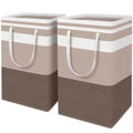 2 Pack Large Laundry Baskets (88L / Brown)