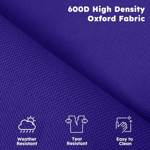Oversized Folding Camping Chair for Adults (Deep Purple / Single Pack)