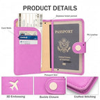 Passport Holder for Travel (Violet Purple)