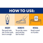 In Shoe Odor Control Pouches