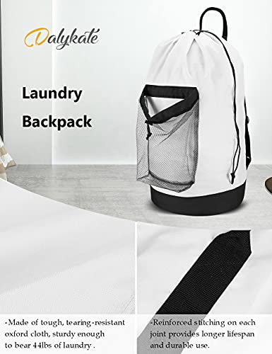 Backpack Laundry Bag (White)