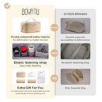Travel Makeup Bags for Women (05-A-Beige)