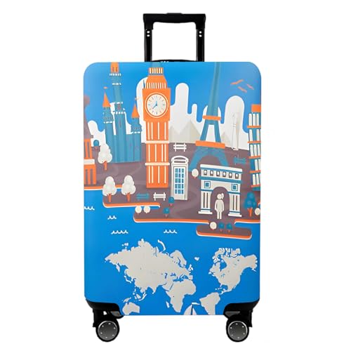 Travel Luggage Cover Suitcase Cover Protector Skins 18 (Eiffel Tower / XL (for 29--32 inch luggage))