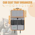 Car Backseat Organizer with Tablet Holder (Orange / 2pack)