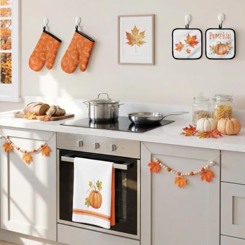 Fall Pumpkin Kitchen Decor Set (Fall Pumpkin Orange)