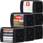 90L Clothes Storage (6 Pack-90l / Black)