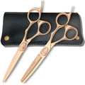 Gold Hair Scissors for Professional Hairdressers (Set of Hair Shears)