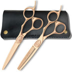 Gold Hair Scissors for Professional Hairdressers (Set of Hair Shears)