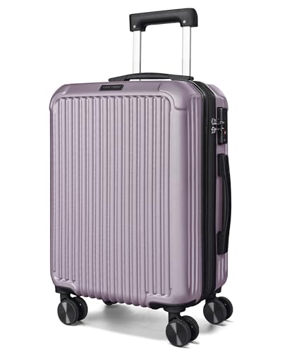 20 Inch Carry On Luggage 22x14x9 Airline Approved (Rose Purple / Carry-On - 20")