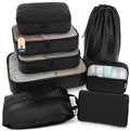8 Set Packing Cubes for Travel (8 Set - Air Black / Set of 8)