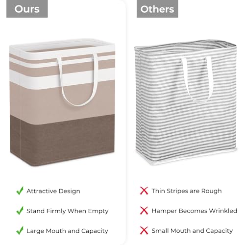 2 Pack Large Laundry Baskets (100L / Brown)