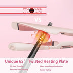 Pro Hair Straightener and Curler 2 in 1 (Pink)