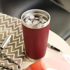 20oz Stainless Steel Tumbler Bulk with Lid (12 Count (Pack of 1) / Powder Red)