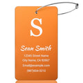 Luggage Tags for Suitcase (Orange / Vertical Rectangle (3.5x2"))