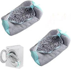 2Pcs Shoe Washing Machine Bag Laundry Shoe Bags for Washing Machine (Grey-2Pcs)
